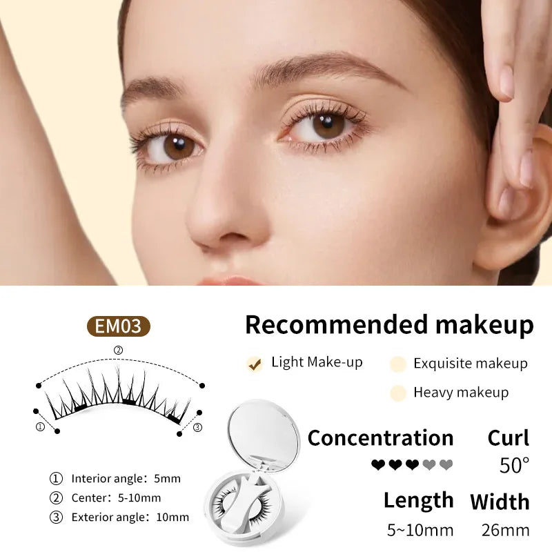 Magnetic False Eyelashes With Applicator