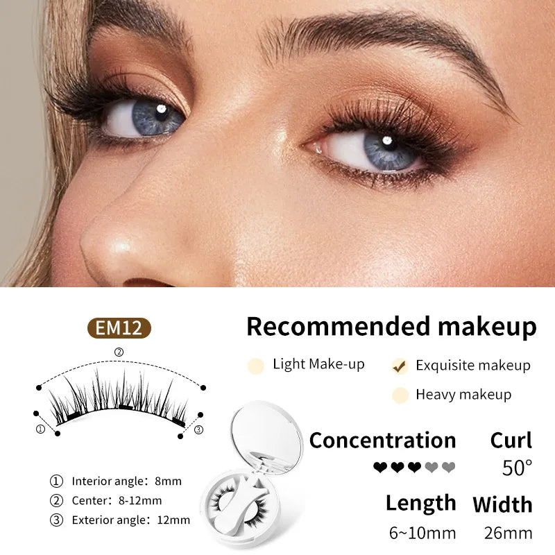 Magnetic False Eyelashes With Applicator